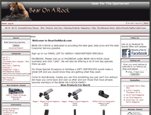 Tablet Screenshot of bearonarock.com